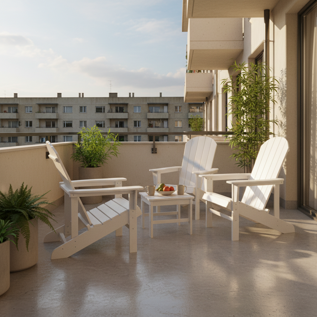 Chaise de jardin Adirondack en Résine blanc - Club Adirondack photo 2