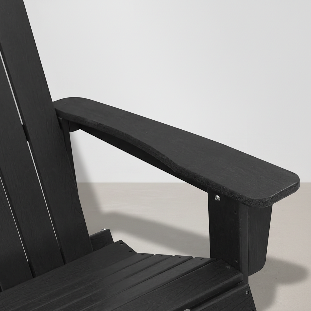 Chaise de jardin Adirondack à bascule en Résine noir - Club Adirondack photo 7