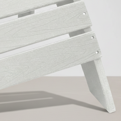Chaise de jardin Adirondack + repose-pieds en Résine blanc - Club Adirondack photo 6