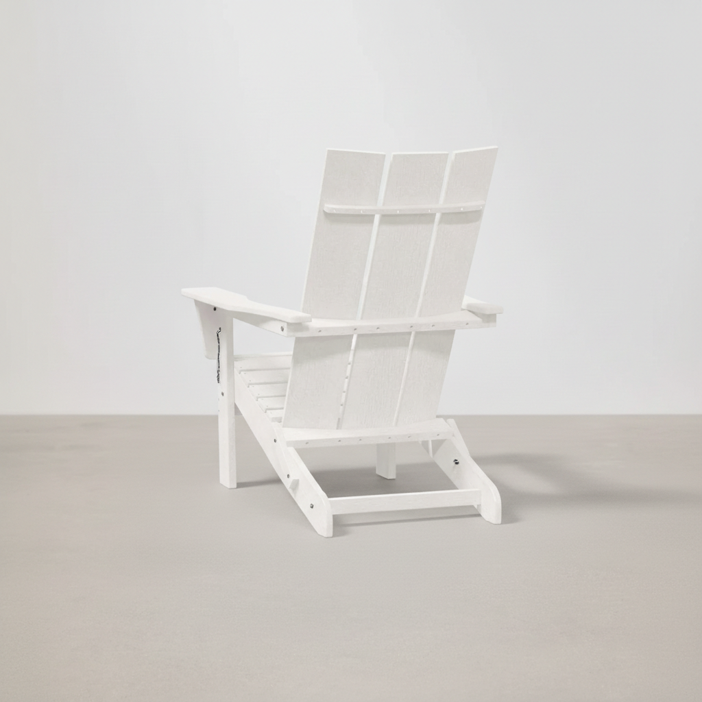 Chaise de jardin style Adirondack pliable en résine blanc - Club Adirondack photo 9
