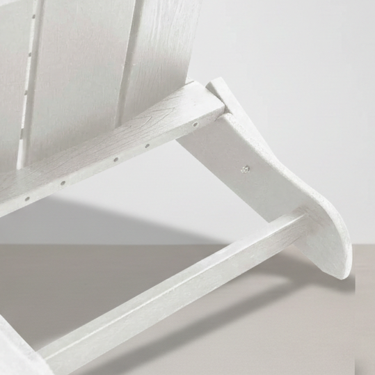 Chaise de jardin style Adirondack pliable en résine blanc - Club Adirondack photo 5