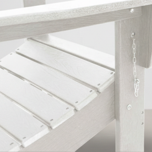 Chaise de jardin style Adirondack pliable en résine blanc - Club Adirondack photo 6