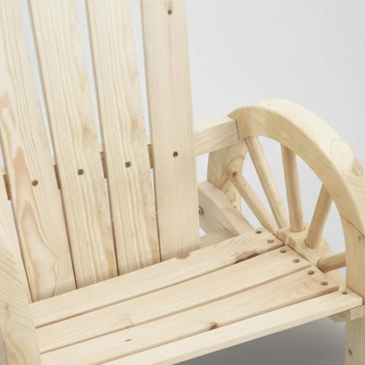 Banc de jardin 2 places style Adirondack en bois de sapin beige- Club Adirondack photo 5