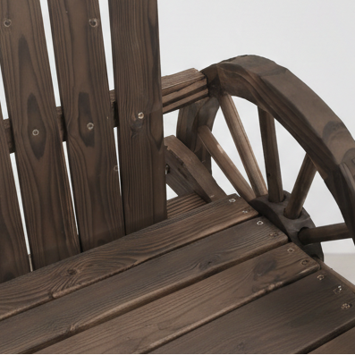 Chaise à bascule style Adirondack en bois de sapin marron - Club Adirondack photo 5