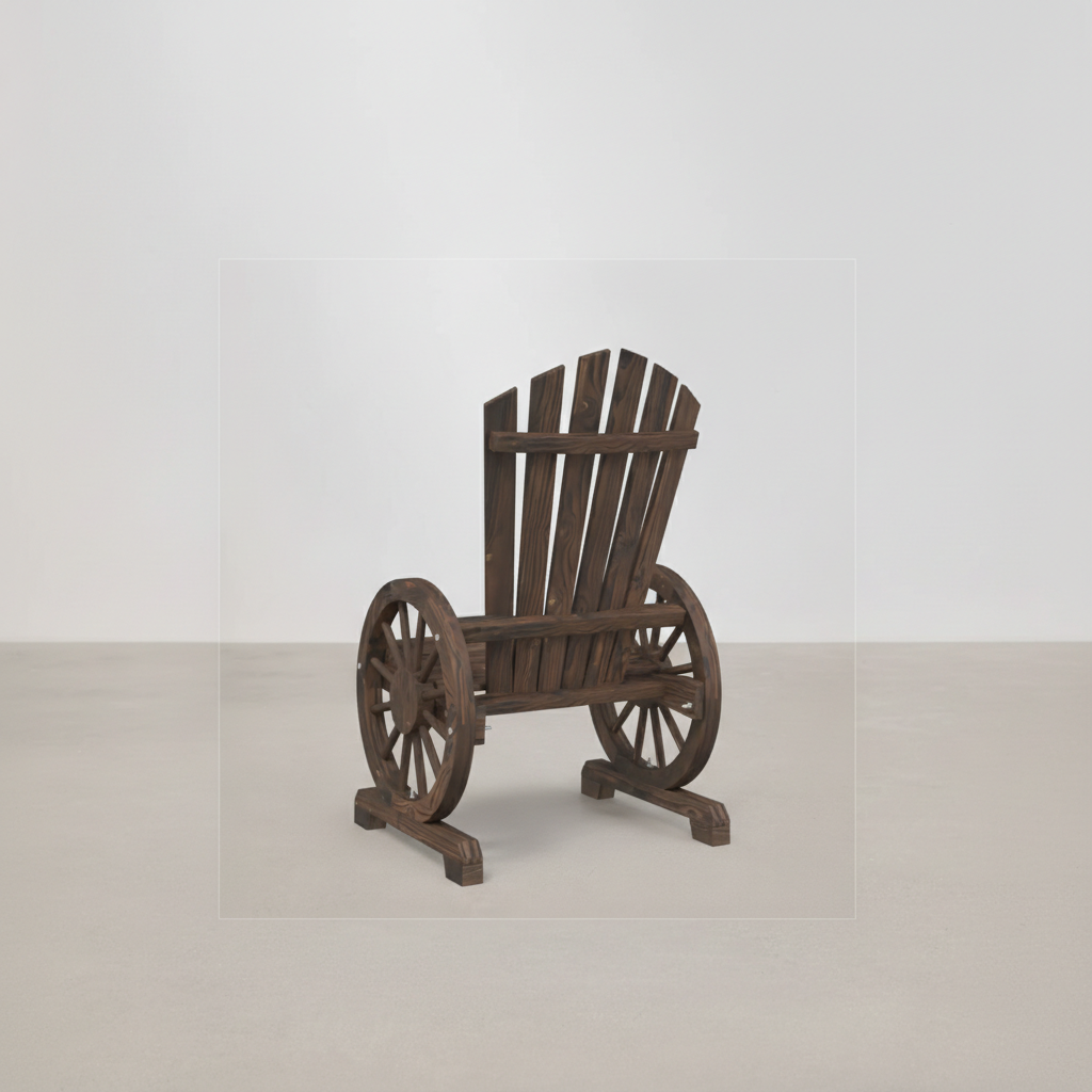 Packs 2 chaises style Adirondack en bois de sapin marron - Club Adirondack photo 4