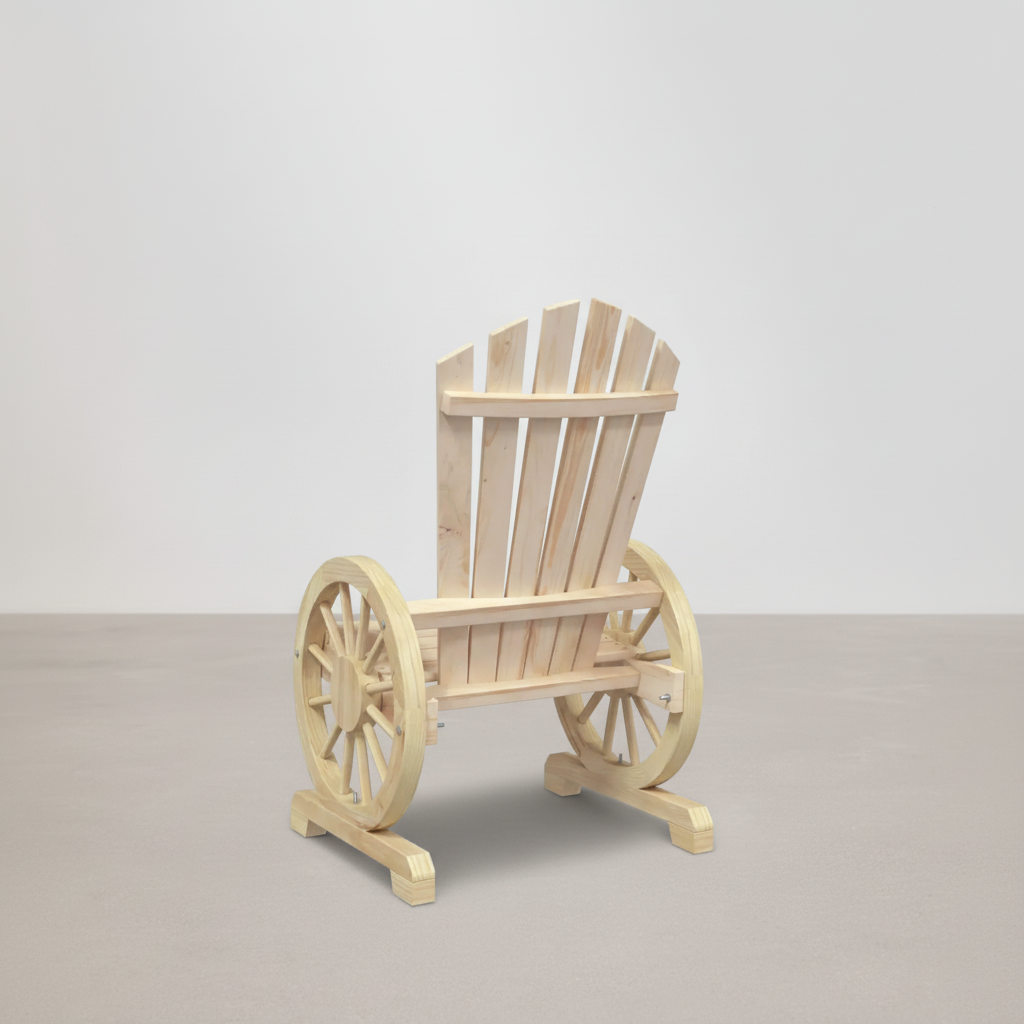 Packs 2 chaises style Adirondack en bois de sapin beige - Club Adirondack photo 2