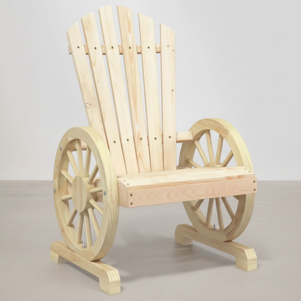 Packs 2 chaises style Adirondack en bois de sapin beige - Club Adirondack photo 3