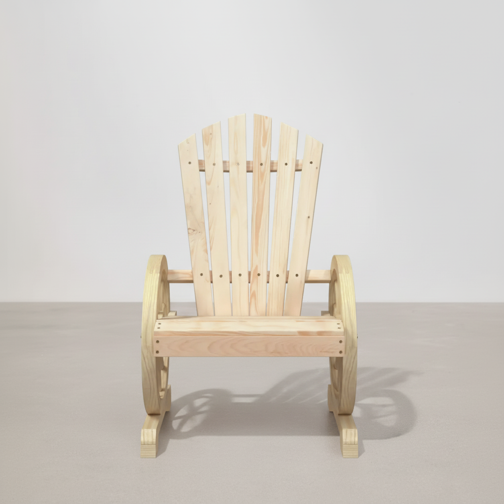 Packs 2 chaises style Adirondack en bois de sapin beige - Club Adirondack photo 4
