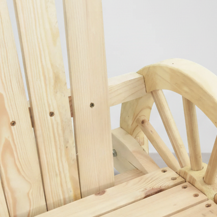 Packs 2 chaises style Adirondack en bois de sapin beige - Club Adirondack photo 5